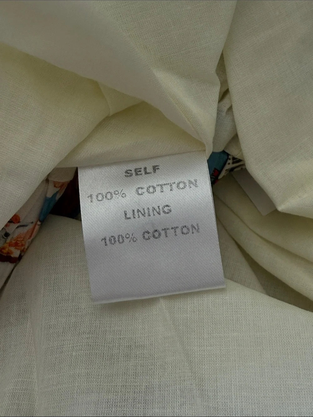 Retro Print A-Line Skirt in Cream with Multi-Color Vintage Ads size small - Picture 9 of 9
